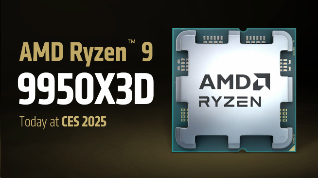 PC真神登场！AMD锐龙9 9950X3D/9900X3D正式发布